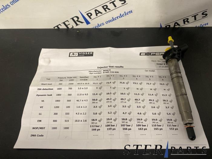 Injecteur (diesel) d'un Mercedes C-Klasse, 3 mois de garantie, Utilisé, -, -