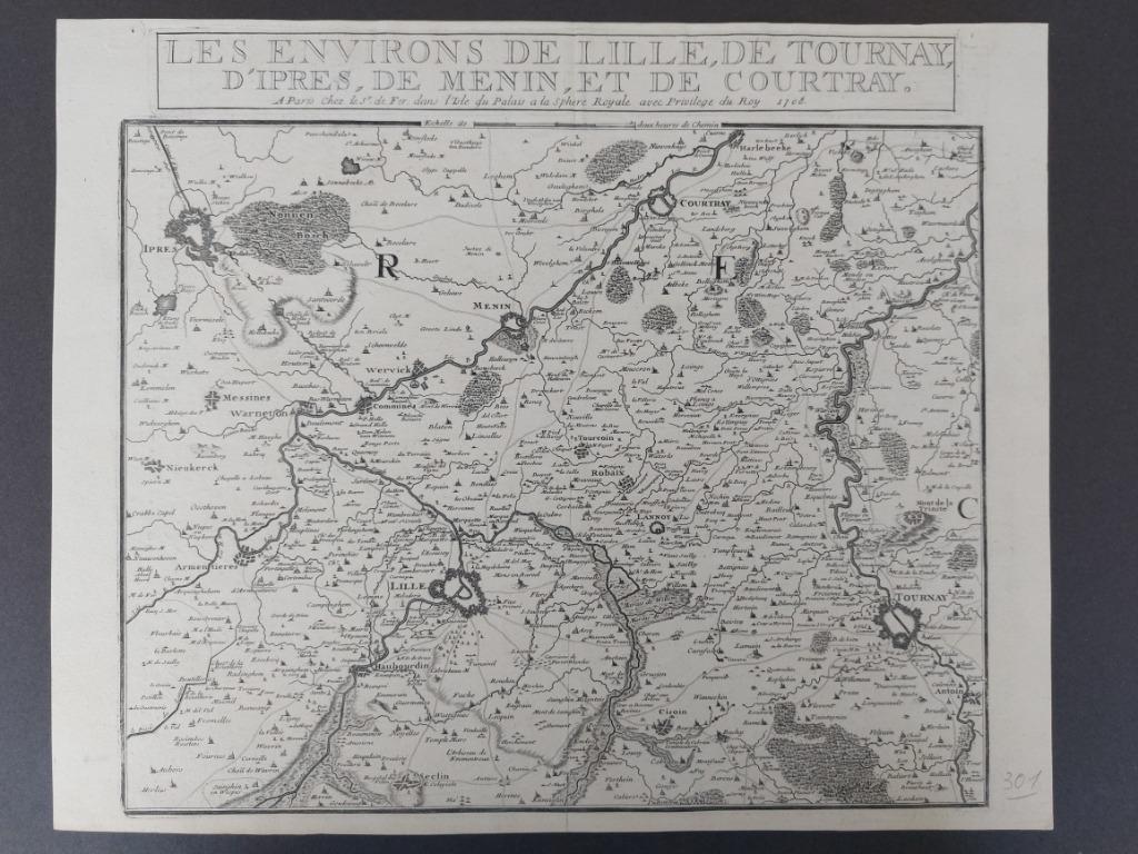 Nicolas de FER West Vlaanderen Deerlijk Harelbeke Kortrijk, Nicolas de Fer, Enlèvement ou Envoi, Belgique, Comme neuf