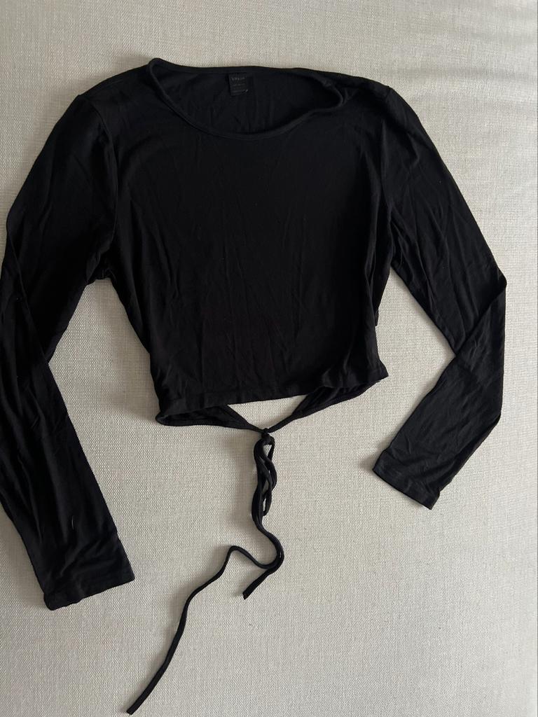 Pull court dos à lacet SHEIN taille L, Zwart, Maat 42/44 (L), Ophalen of Verzenden, Zo goed als nieuw