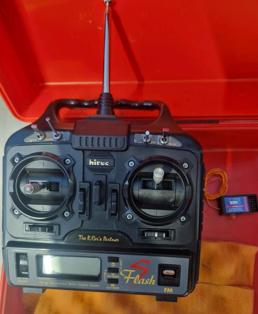 Modelbouw zender Hitec Flash 5, Hobby en Vrije tijd, Ophalen of Verzenden