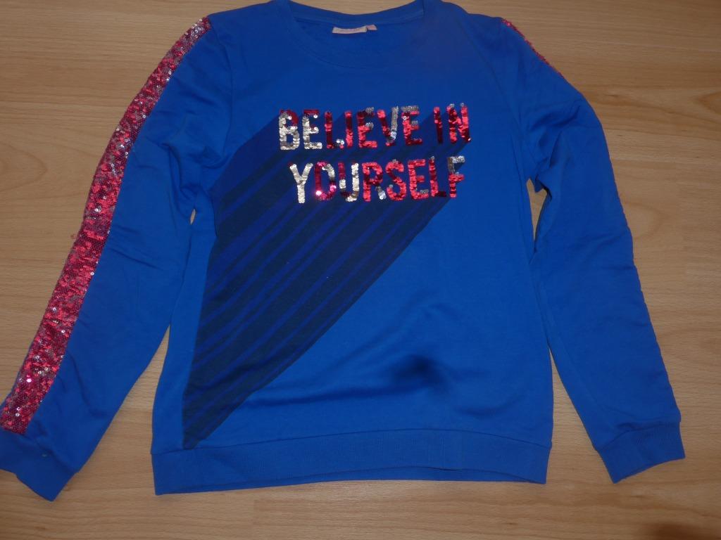 Blauwe pull, Kinderen en Baby's, Kinderkleding | Maat 176, Meisje, Trui of Vest, Ophalen of Verzenden, Zo goed als nieuw