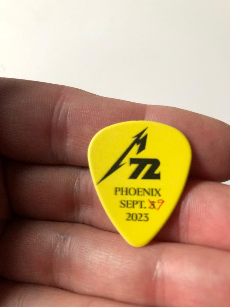 Metallica 72 seasons Phoenix make up show  plectrum, Cd's en Dvd's, Cd's | Hardrock en Metal, Zo goed als nieuw, Ophalen of Verzenden