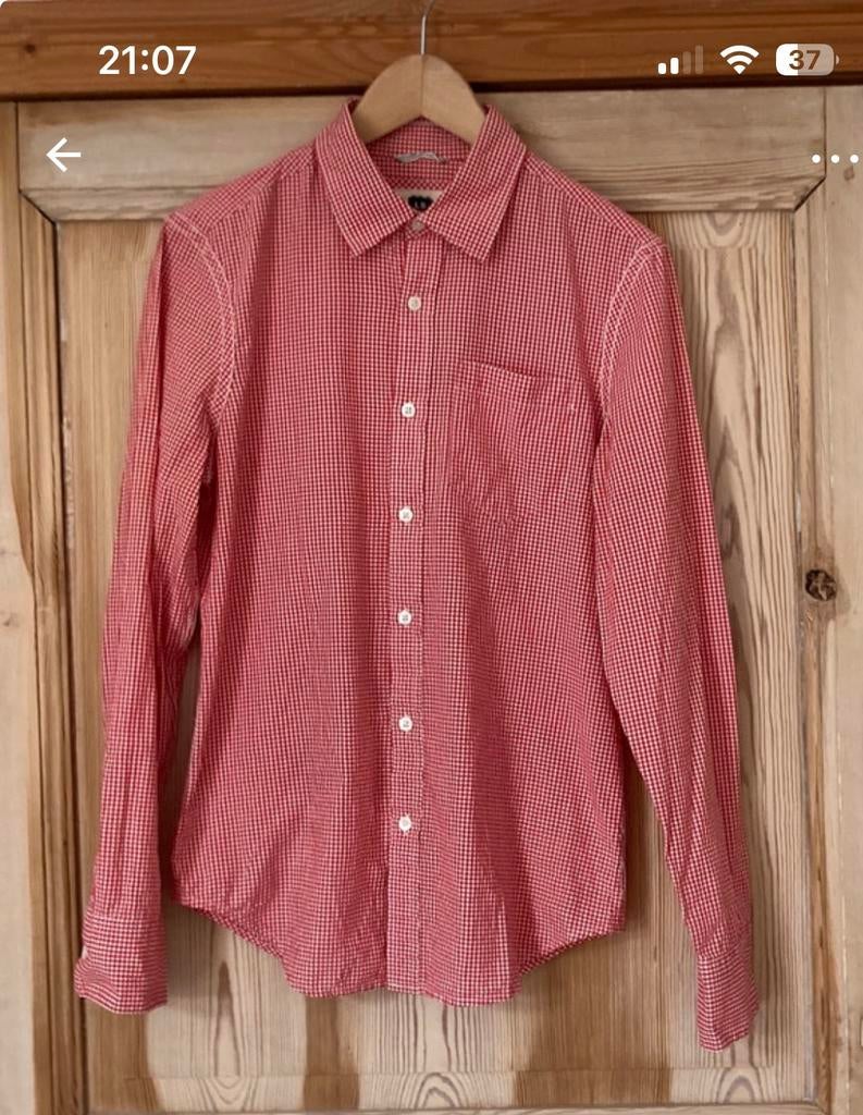 Herenhemd levi’s maat S, Verzenden, Zo goed als nieuw, Rood