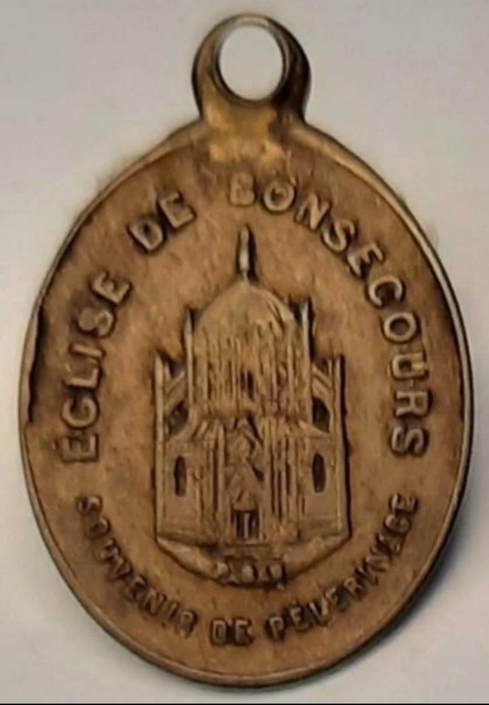 Souvenir de pèlerinage. Église de Bonsecours, Enlèvement ou Envoi, Utilisé, Christianisme | Catholique