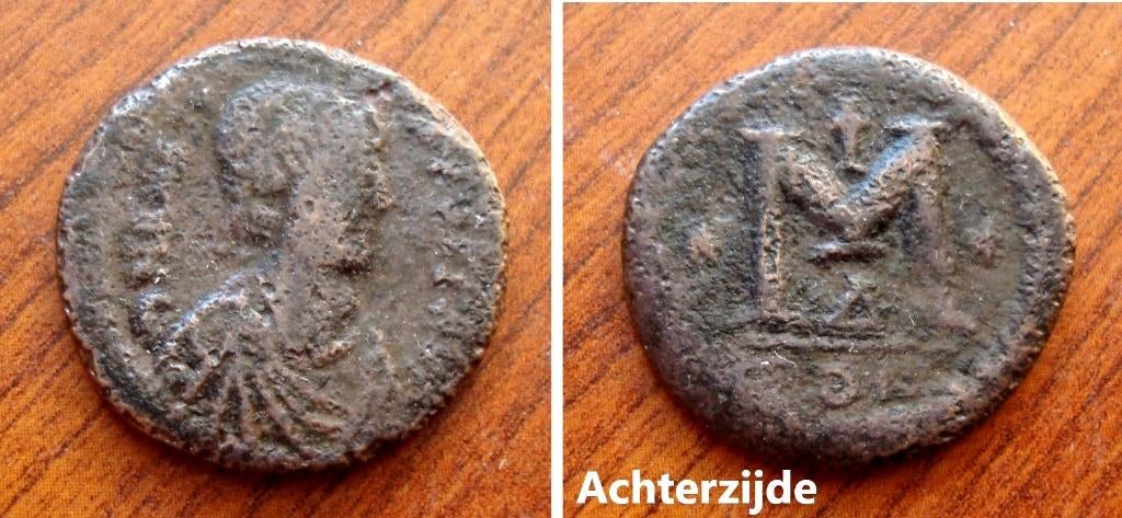 Byzantijnse bronzen munt Anastasius (491-519 ac.), Verzenden, Overige landen, Losse munt