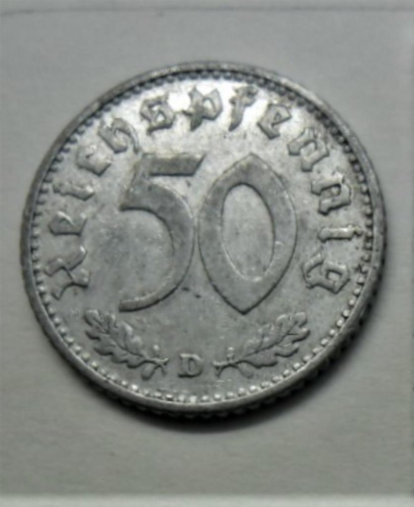 Duitsland 50 Reichspfennig 1940 D Zeer TTB Munteenheid KM 96, Postzegels en Munten, Munten | Europa | Niet-Euromunten, Verzenden