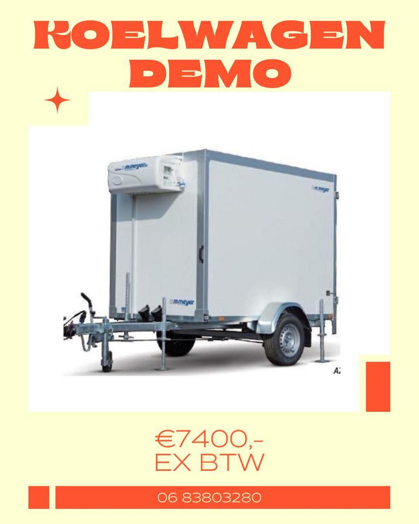 Te koop koelwagen koelaanhangers meyer govi koeling, Hobby en Vrije tijd, Feestartikelen | Verhuur, Ophalen, Nieuw