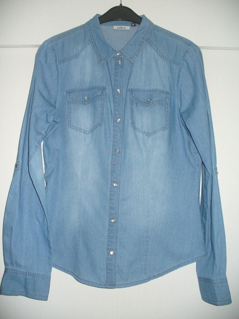 Jeanshemd Only maat 38, Only, Ophalen of Verzenden, Zo goed als nieuw, Maat 38/40 (M)