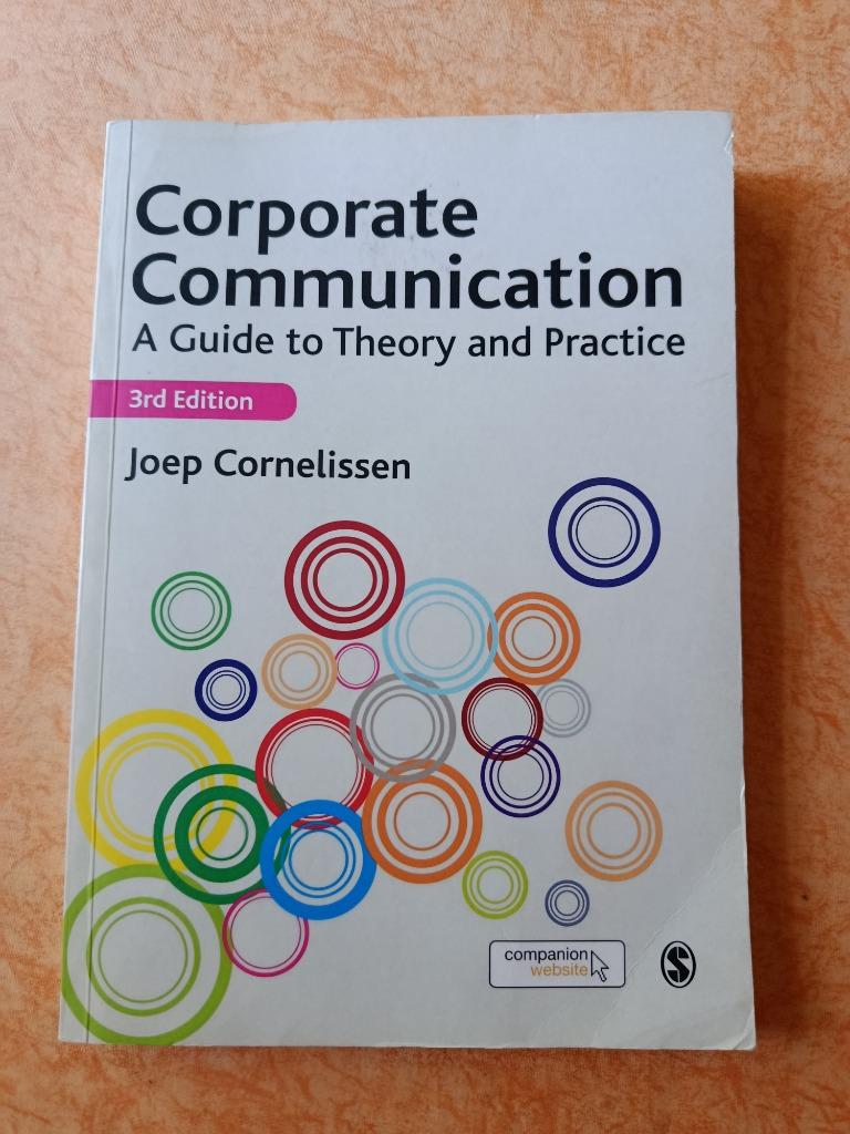Corporate Communication: A Guide to Theory and Practice , Boeken, Studieboeken en Cursussen, Ophalen of Verzenden, Zo goed als nieuw