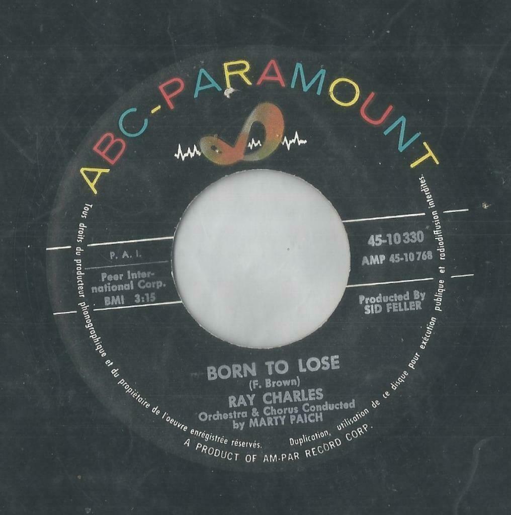 Ray Charles – I can’t stop loving you / Born to lose - Singl, Ophalen of Verzenden, Gebruikt, Pop