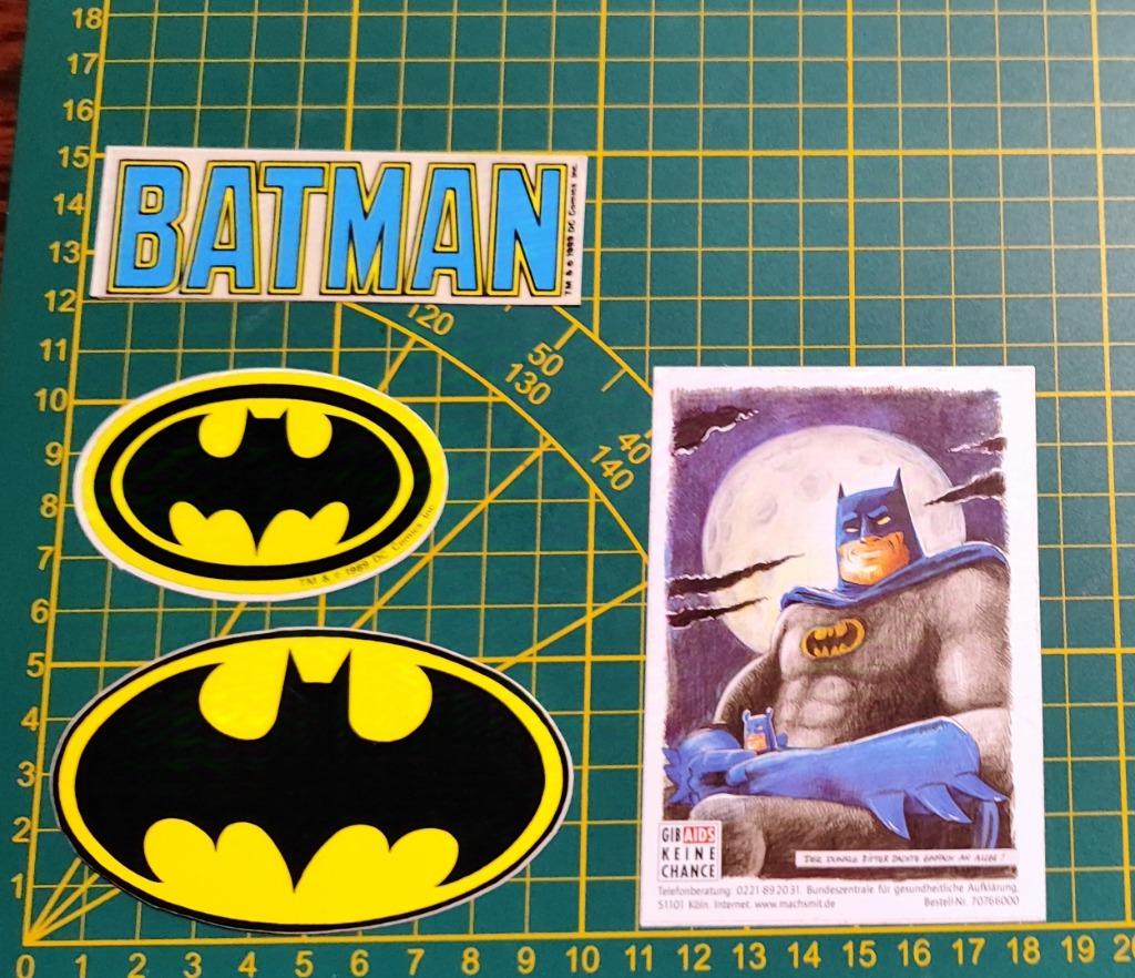 Lot 4x stickers Batman (2x 1989 DC Comics NL), Verzamelen, Ophalen of Verzenden