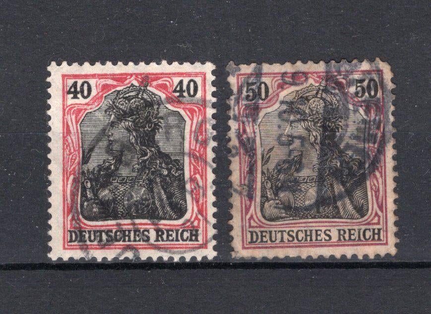 DEUTSCHES REICH Yt. 88/89 gestempeld, Ophalen of Verzenden, Gestempeld