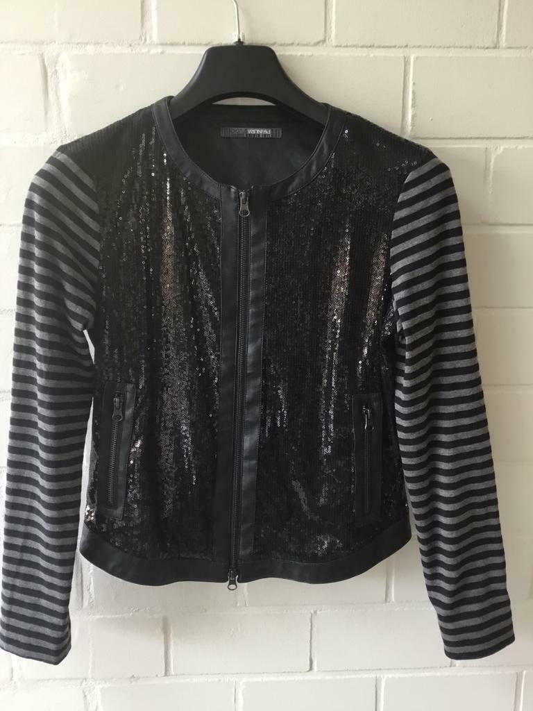 Jasje PIANURA STUDIO, Kleding | Dames, Jasjes, Kostuums en Pakken, Zo goed als nieuw, Jasje, Maat 38/40 (M), Zwart, Ophalen of Verzenden