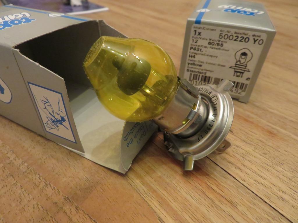 Gele H4 lampen - oldtimer + ( W5W ), Envoi, Neuf, Peugeot
