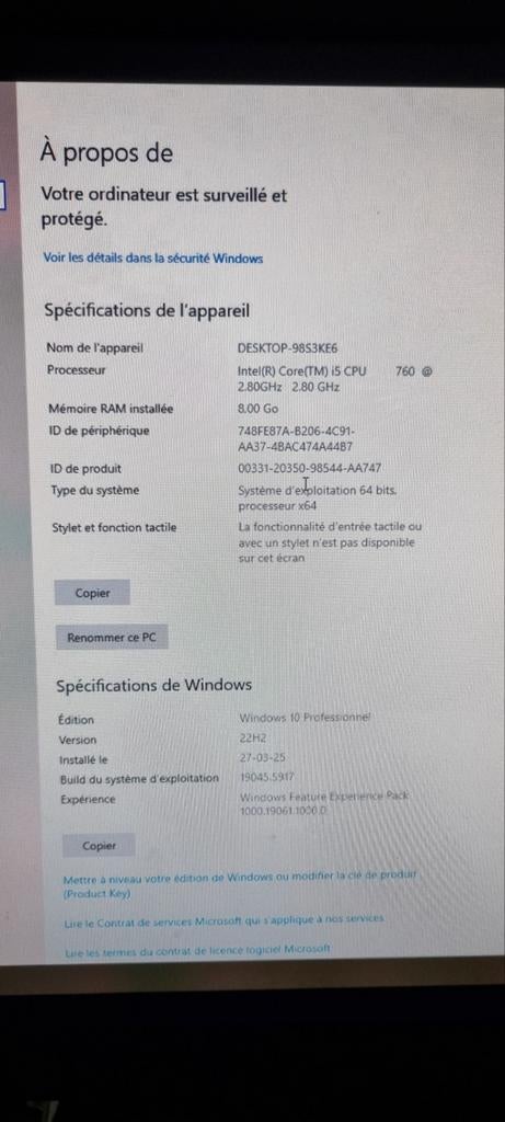 PC fixe Windows + Office, Enlèvement, Reconditionné, 8 GB, SSD