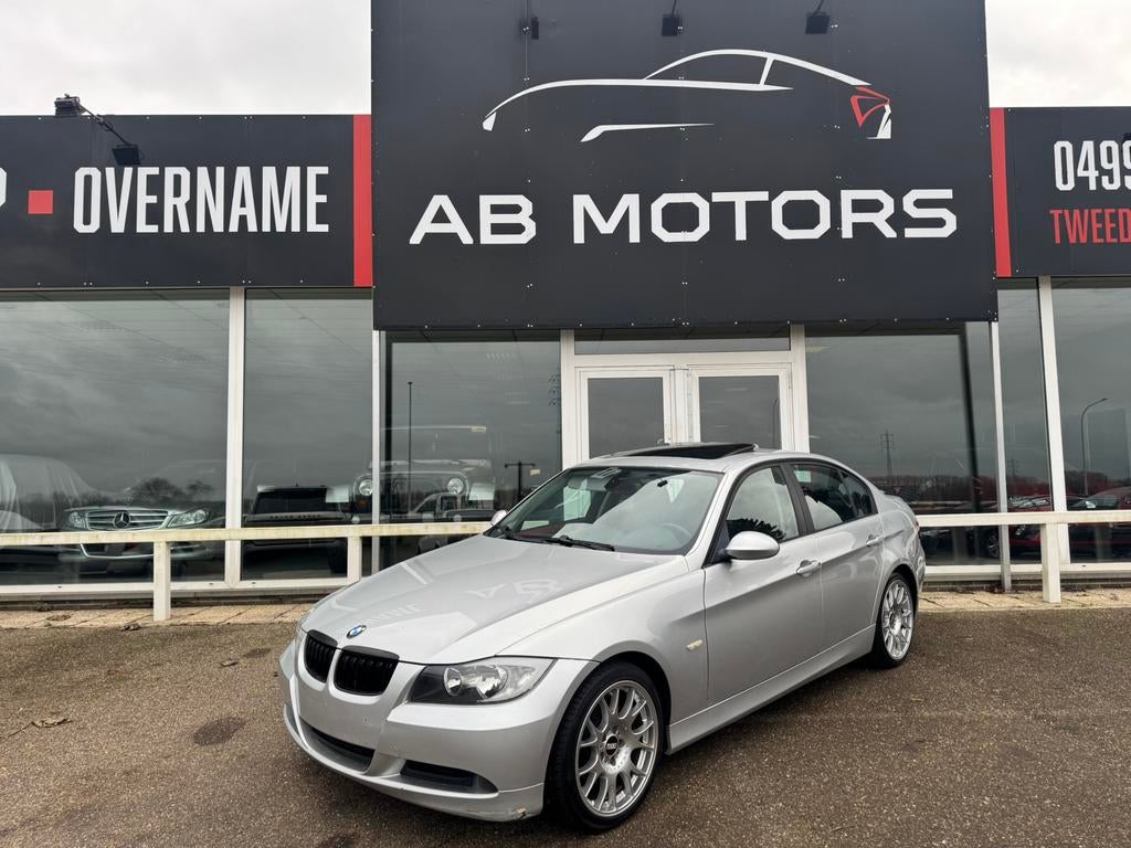 Bmw 318i 2007 140.000 km navi leder open dak, Auto's, Bedrijf, Te koop, Benzine