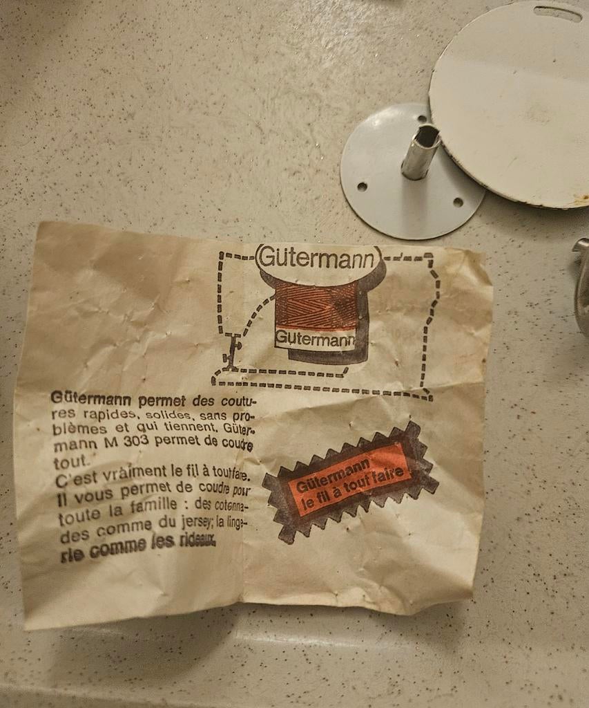 ​[VINTAGE] Lot de 2 Disques Porte-Bobine GÜTERMANN – État Ne