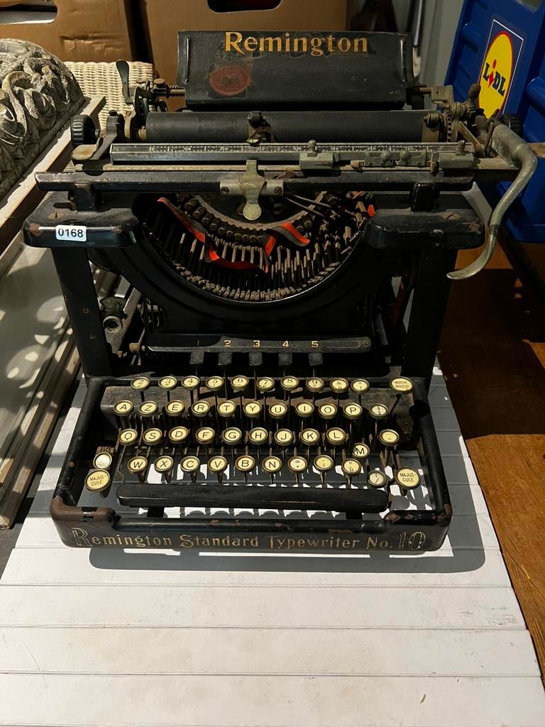 Antieke typmachine, Ophalen, Gebruikt