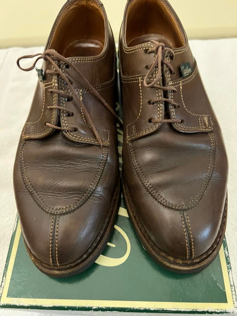 Lederen schoenen paraboot, Ophalen of Verzenden, Zo goed als nieuw, Bruin