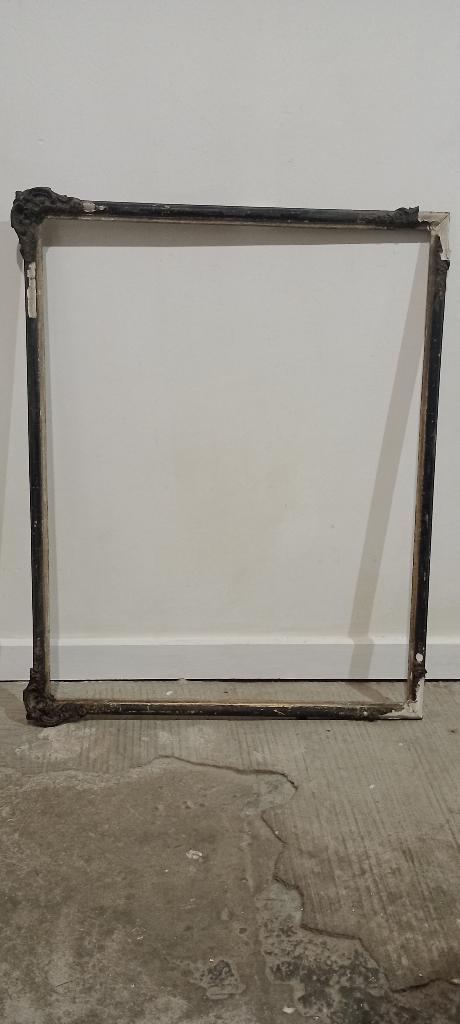 Cadre vide ancien baroque, à restaurer, 58x72-54x70,c13, Enlèvement, Utilisé, Bois