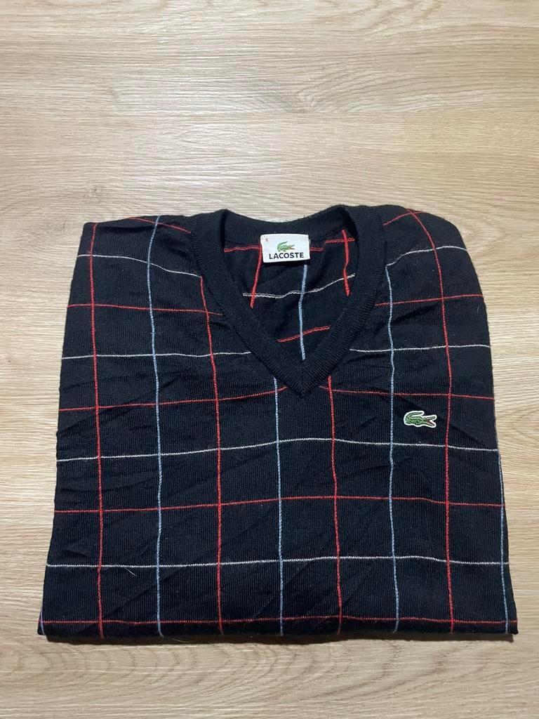 Lacoste Trui - Ruitpatroon - Mannen (XL), Kleding | Heren, Maat 56/58 (XL), Ophalen of Verzenden, Zo goed als nieuw, Lacoste