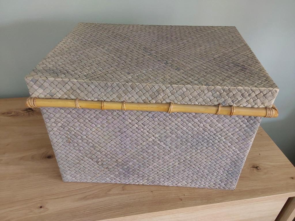 Rotan opbergbox met deksel, Ophalen of Verzenden