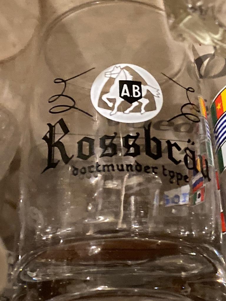 Brouwerij Anglo-Belge Zulte glas Rossbrau, Verzamelen, Ophalen of Verzenden, Nieuw, Glas of Glazen