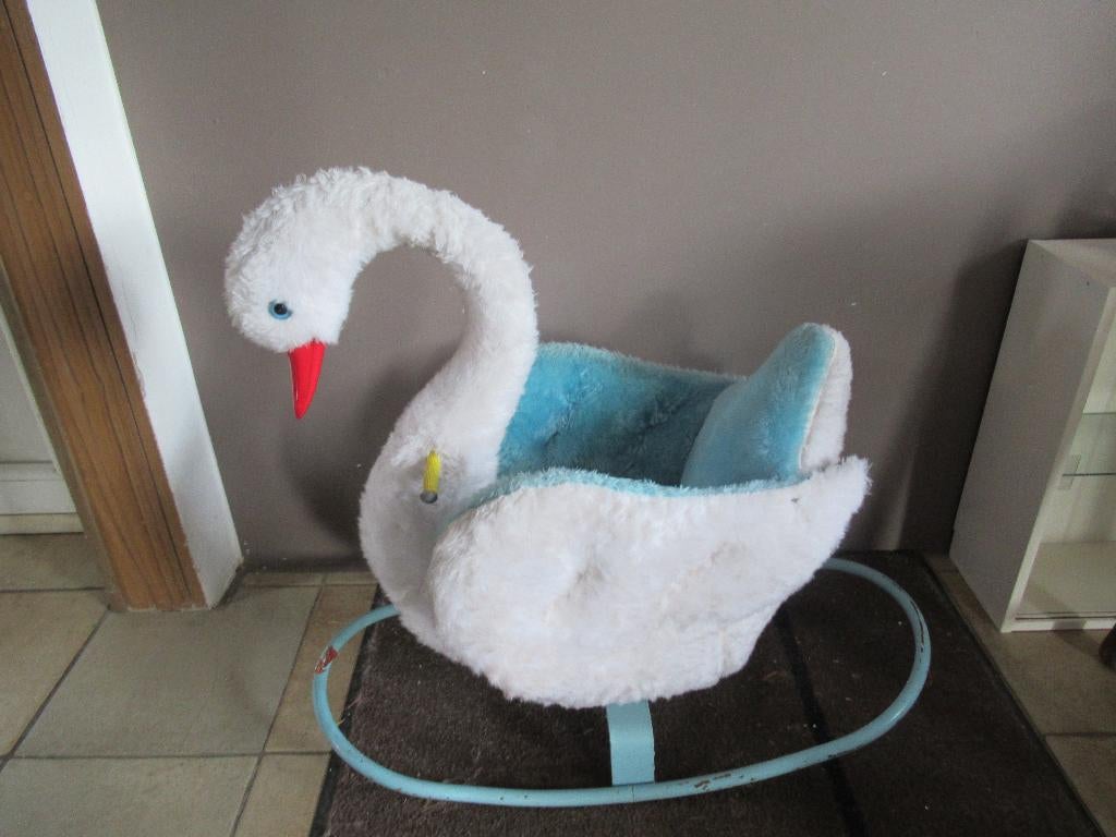 Cygne à bascule vintage haut. 65 long. 72 larg. 30 cm Gigi, Ophalen of Verzenden, Gebruikt, Schommelstoel