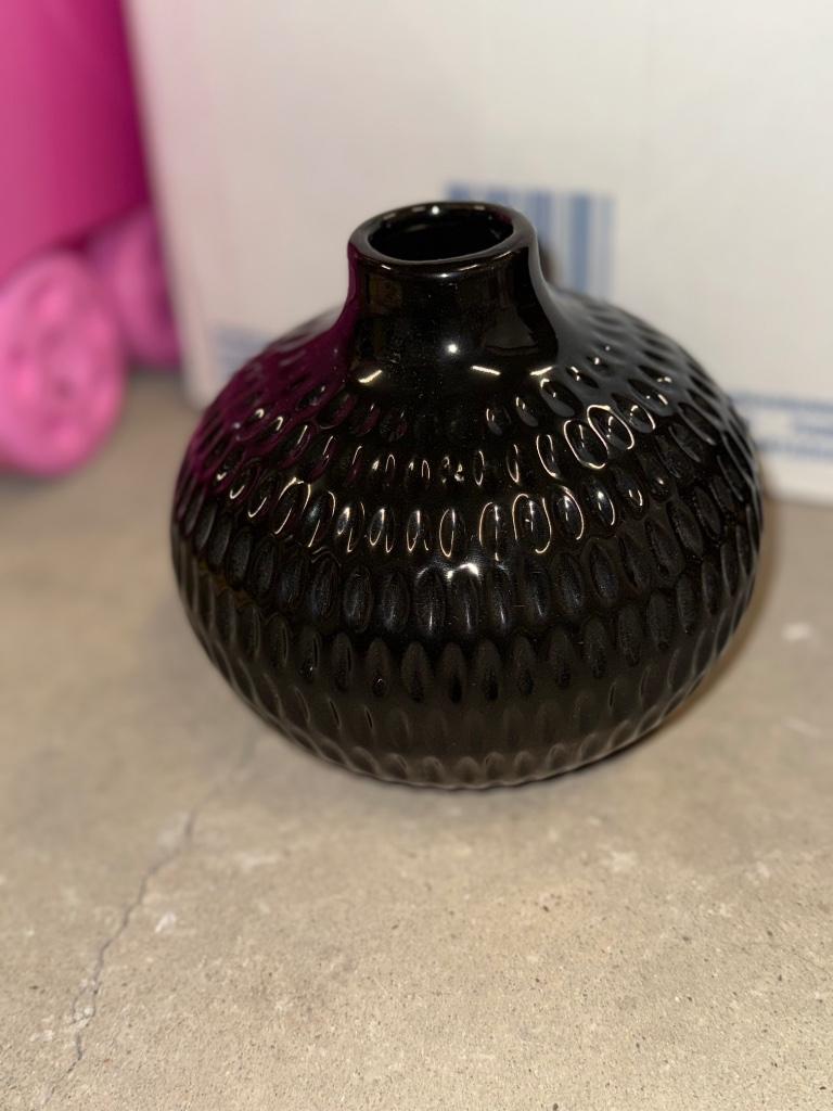 Vase Rastelli noir brillant, Neuf, Moins de 50 cm, Enlèvement ou Envoi, Poterie ou Porcelaine