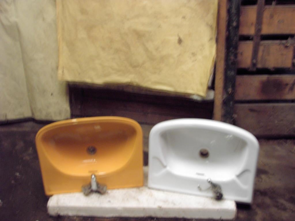 2 wasbakken, Enlèvement, Utilisé, Lavabo ou Évier