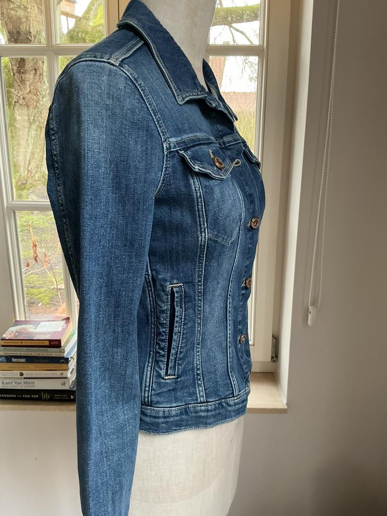 Spijkerjasje Massimo Dutti, maat S, Ophalen of Verzenden, Zo goed als nieuw, Maat 36 (S), Blauw