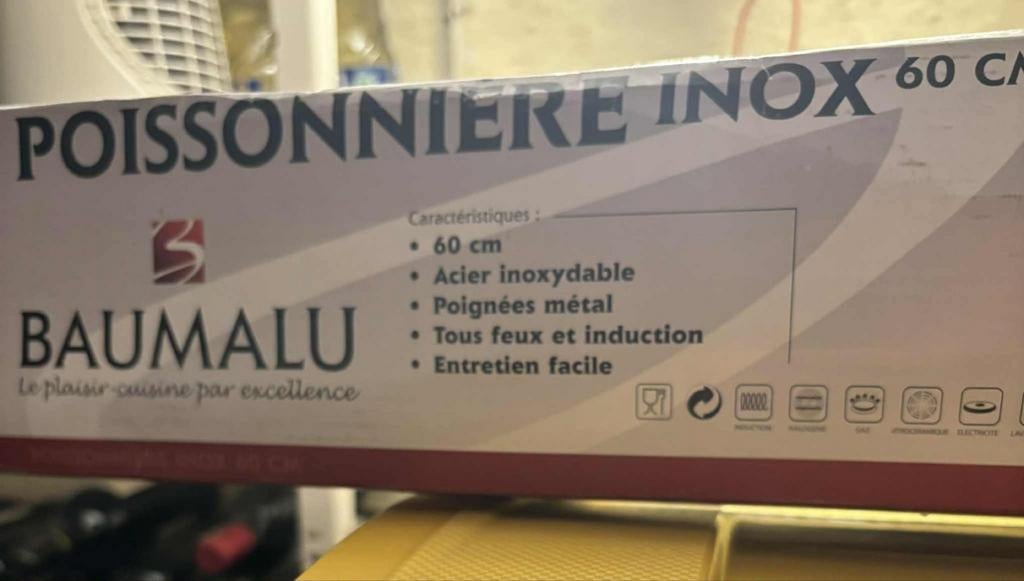 poissonnière inox, Enlèvement ou Envoi, Comme neuf
