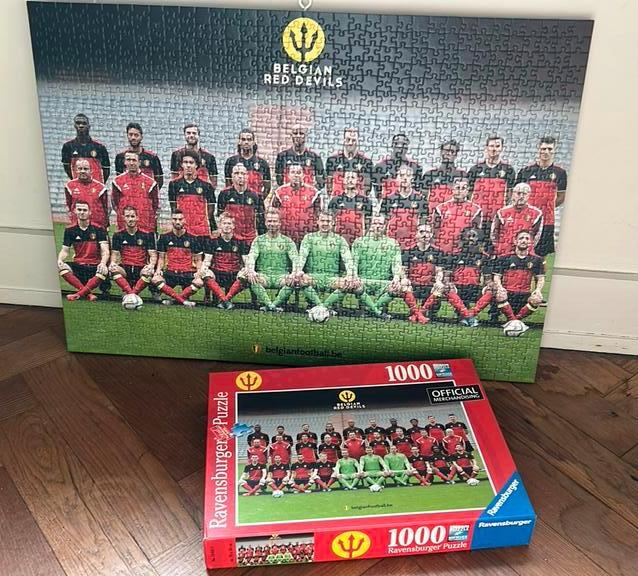 Ravensburger Puzzle Red Devils Rode Duivels 1000 stuks kader, Enlèvement, Comme neuf