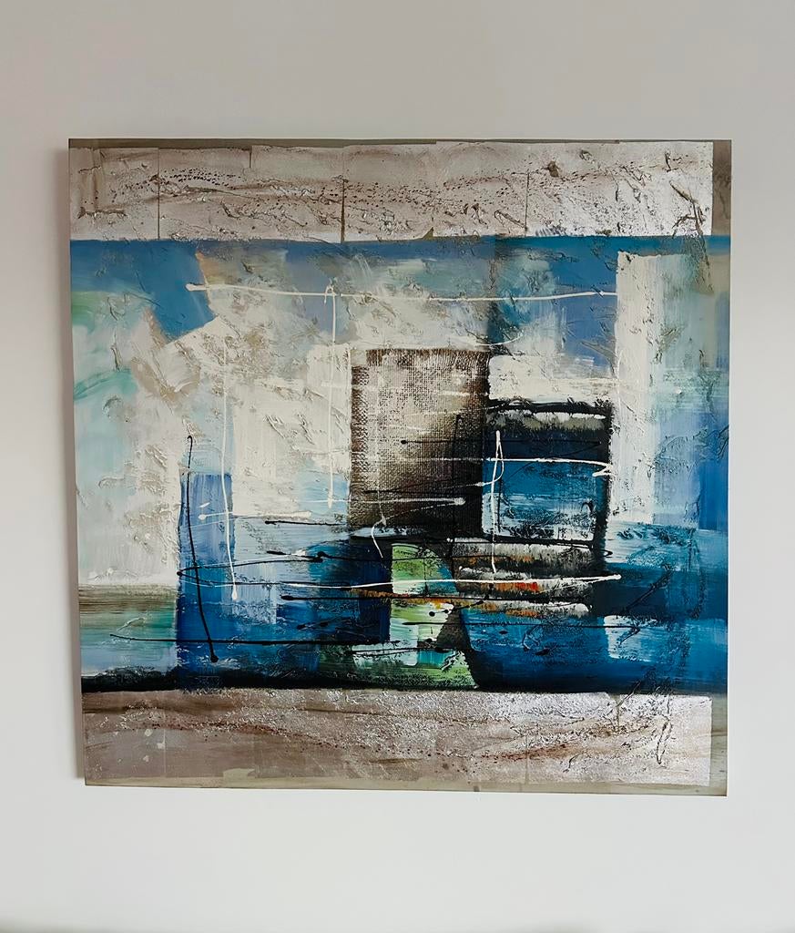 Muurdecoratie Blauw, Antiek en Kunst, Ophalen