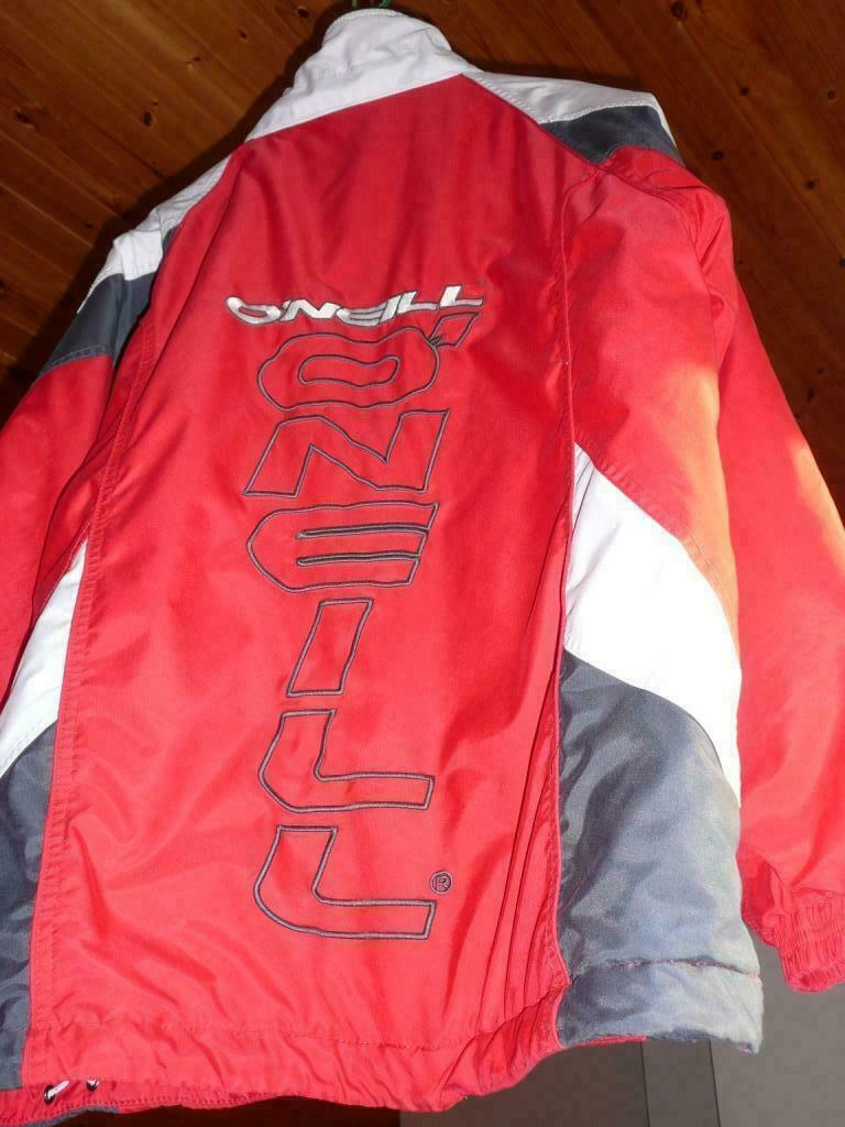 O'NEILL rood/grijs/witte winterjas/SKIVEST maat 176, Ophalen of Verzenden, Zo goed als nieuw, Jongen, Jas
