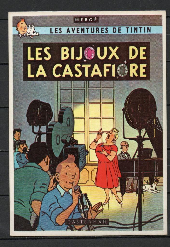 Carte postale : Tintin/ Les Bijoux de la Castafiore, Collections, Enlèvement