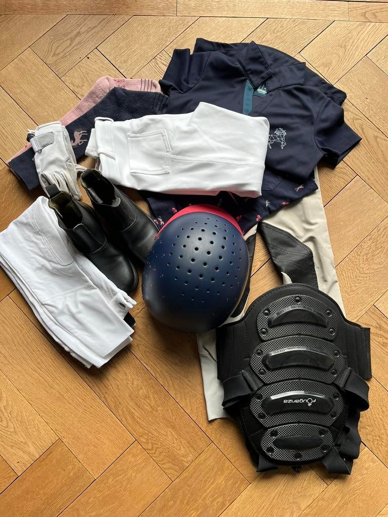 Ruitersuitrusting 8 jaar, Dieren en Toebehoren, Paardrijkleding, Ophalen, Kinderen, Zo goed als nieuw, Recreatie
