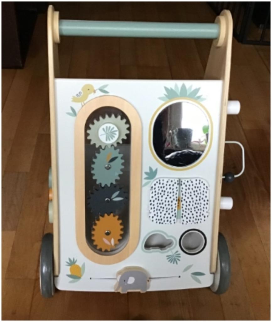 Vertbaudet houten Loopwagen  , geschenk idee cadeau, Kinderen en Baby's, Speelgoed | Houten speelgoed, Zo goed als nieuw, Duw- of Trekspeelgoed