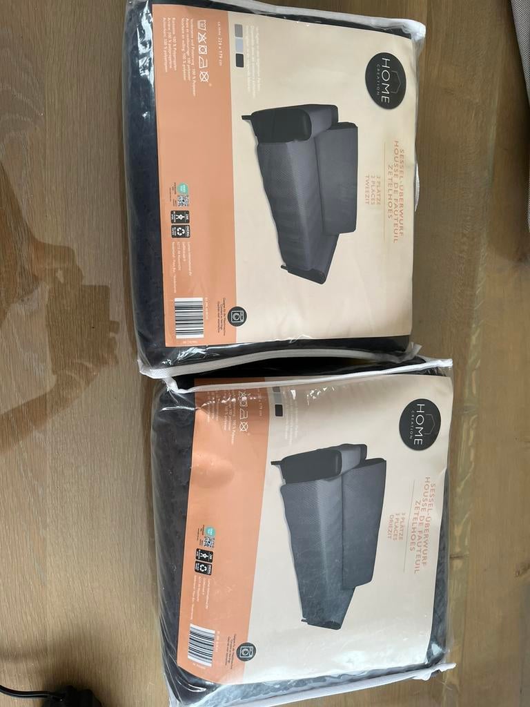 2 delige zetelhoezenset 2 zit en 3 zit, Overige maten, Minder dan 75 cm, 150 tot 200 cm, Nieuw