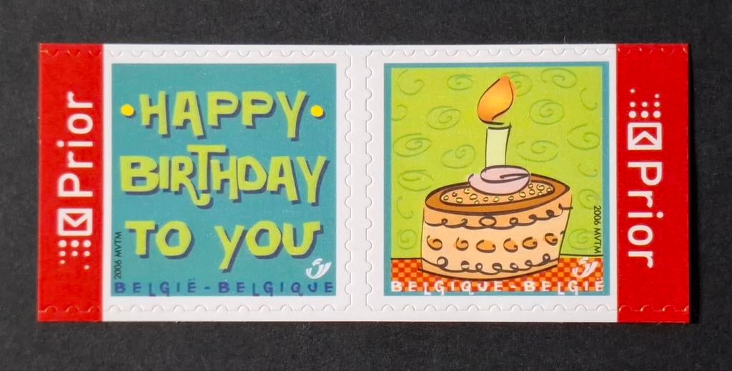 België: OBP 3587/88a ** Happy birthday 2006., Frankeerzegel, Ophalen of Verzenden, Zonder stempel, Postfris