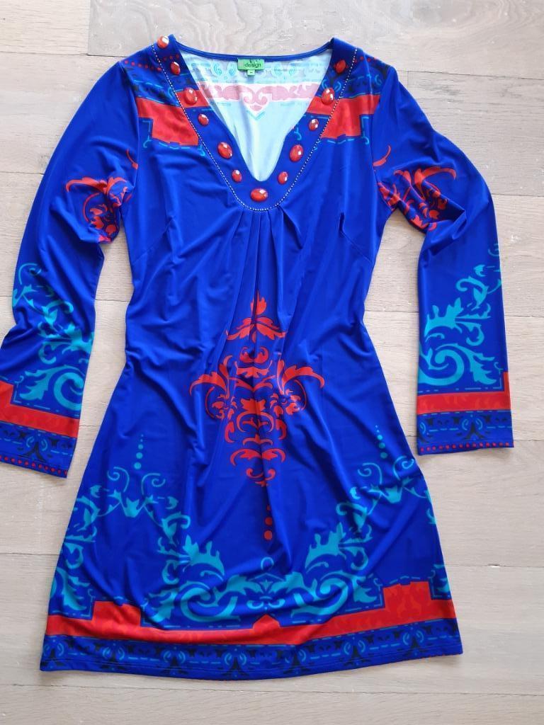 Mooi kleedje van K-design, Taille 38/40 (M), Enlèvement ou Envoi, Comme neuf, Bleu