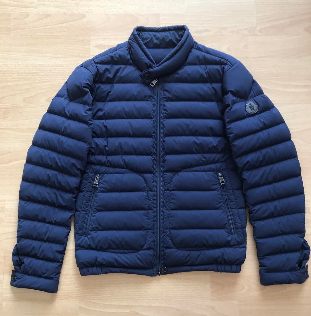 MONCLER Doudoune Acorus Jacket Piumino AUTHENTIQUE, Moncler, Enlèvement, Porté, Bleu