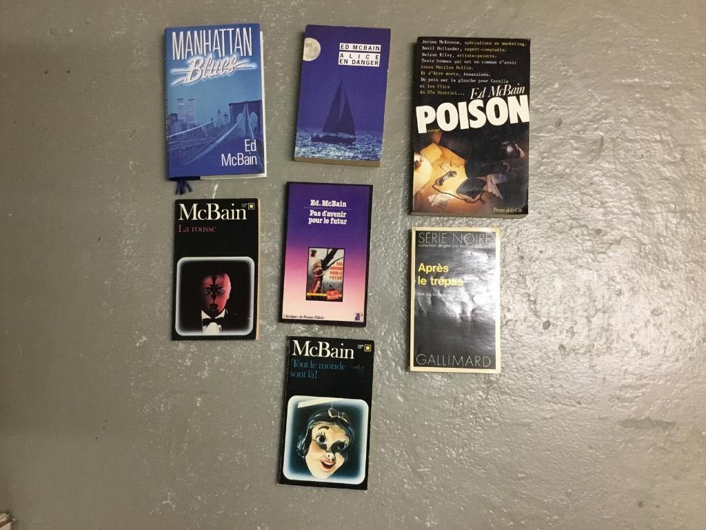 Lot de 7 polars de ed mcbain, Enlèvement ou Envoi, Utilisé, Ed mcbain