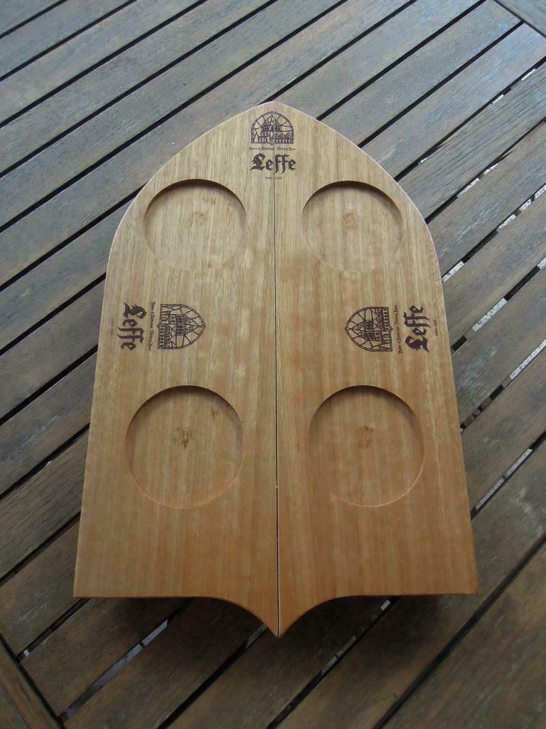 bier Leffe verzamelaar dienbord hout, Ophalen of Verzenden, Zo goed als nieuw, Overige typen, Leffe