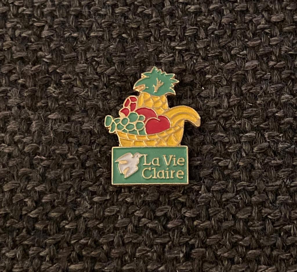 PIN - LA VIE CLAIRE - ALIMENTATION BIO, Envoi, Utilisé, Autres sujets/thèmes, Insigne ou Pin's