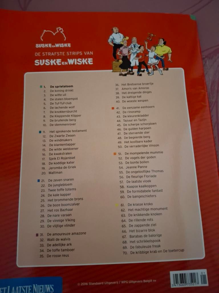 Complete reeks Suske en   Wiske 70 stuks van Het Laatste Nie, Boeken, Ophalen of Verzenden