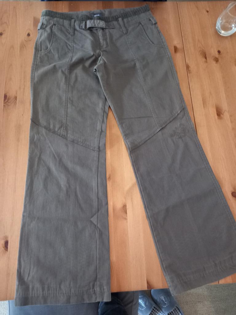 Broek Mexx mt 40 dames, Kleding | Dames, Broeken en Pantalons, Gedragen, Maat 38/40 (M), Groen, Lang, Ophalen of Verzenden