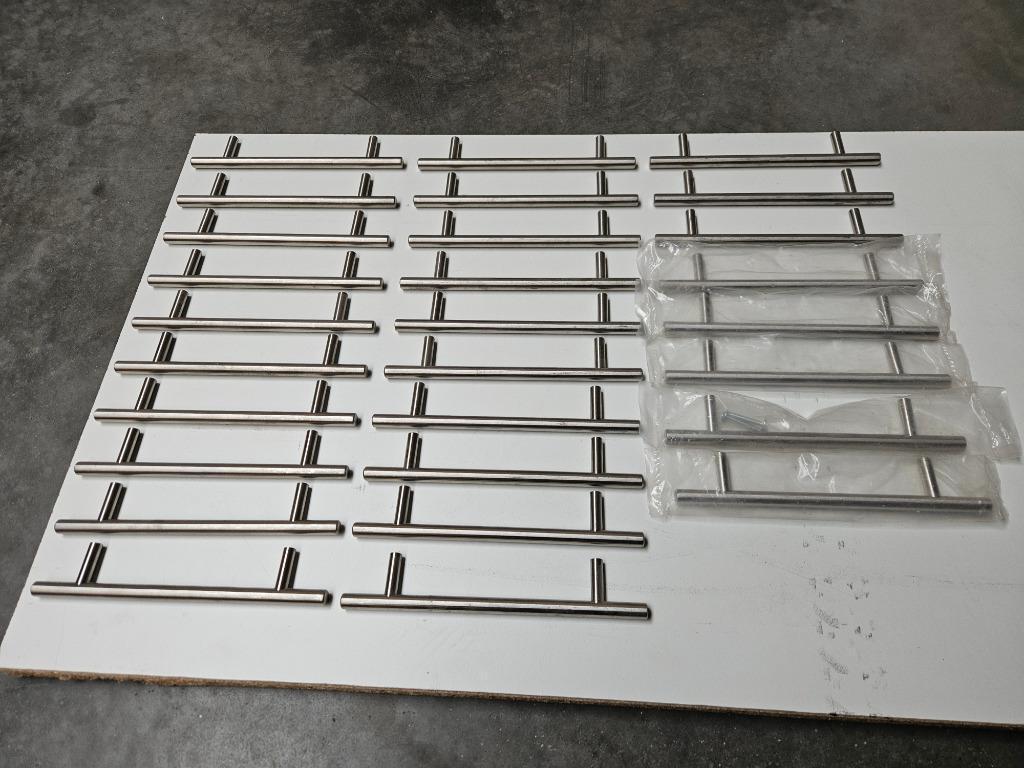 kasthandgrepen vol inox!!! geen holle buisjes 28 stuks, Ophalen, Nieuw, 150 tot 200 cm