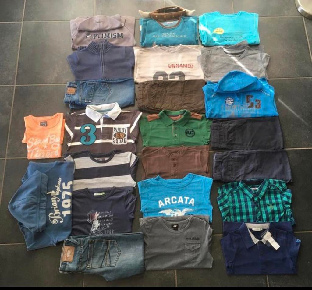 22 vêtements garçons taille 8 ans état impeccable, Enlèvement ou Envoi, Comme neuf, Garçon, Ensemble