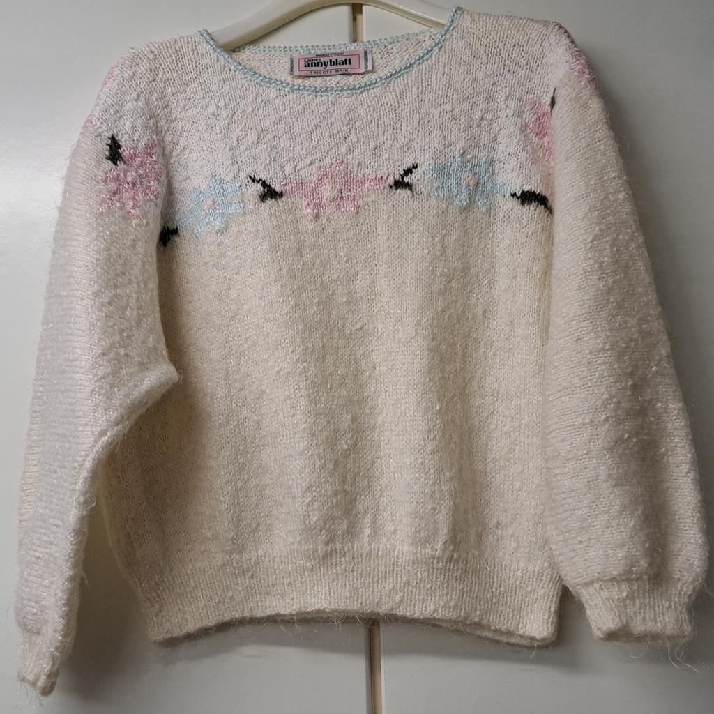 Pull tricoté à la main Anny Blatt 38/40, Enlèvement ou Envoi